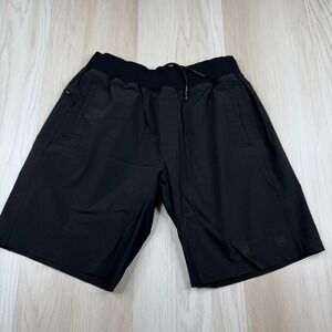 Greyson Mens Black Comfort Drawstring Nylon Running 9.5" Athletic Shorts Size L